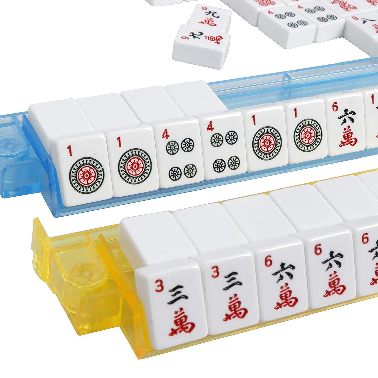 C&H Solutions American Mah Jongg 20 inches x 4 x 8 inches, White
