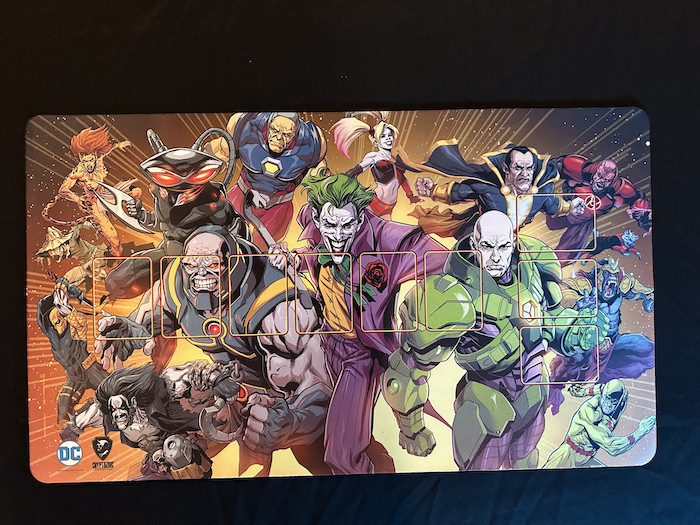 DC Deck-Building Game Kickstarter Exclusive Super Villains Playmat NEW