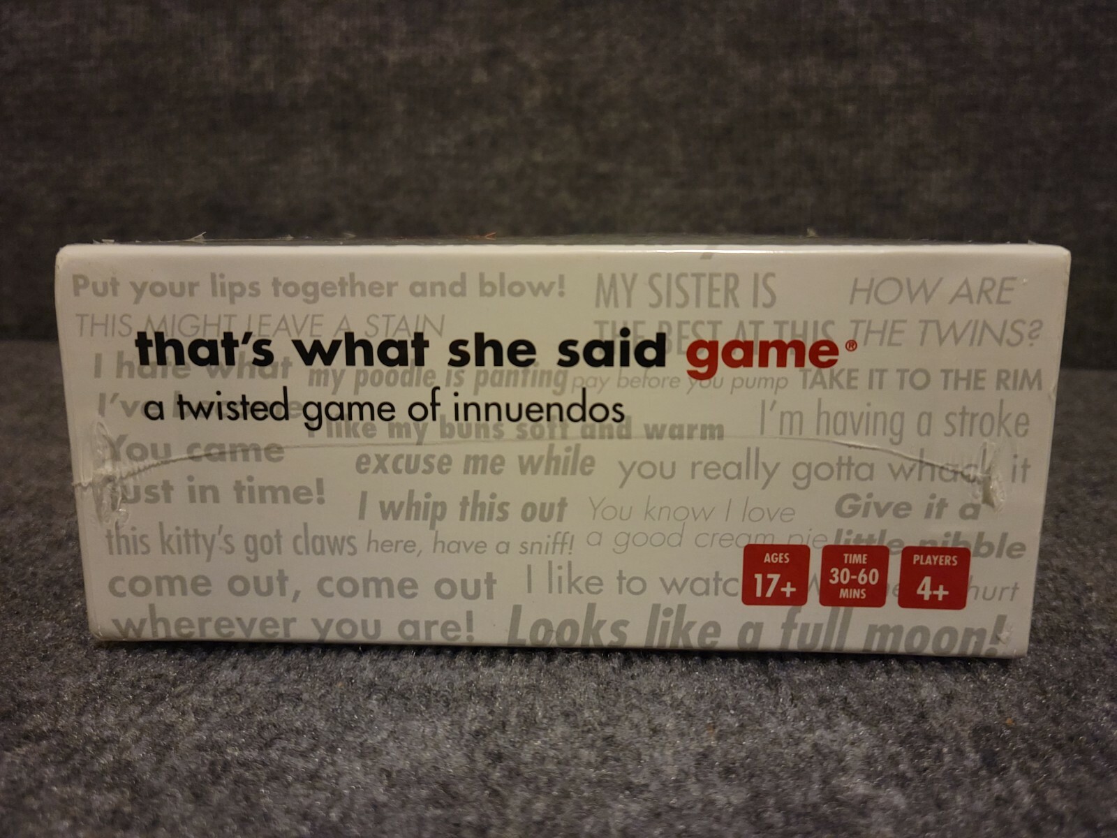 THAT’S WHAT SHE SAID A Twisted Game of Innuendos