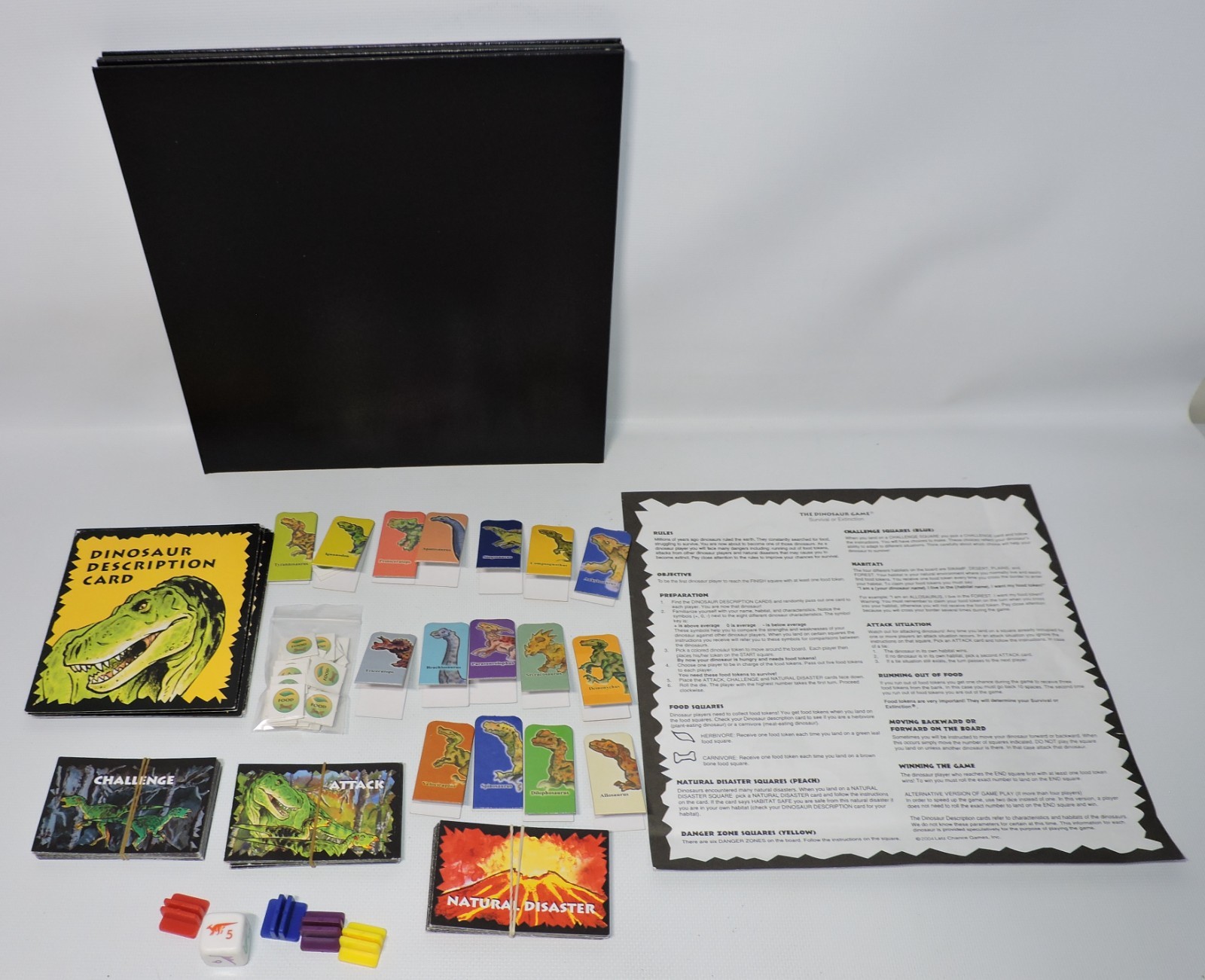 The Dinosaur Board Game 2005 Survival or Extinction 100% COMPLETE, Latz Chance