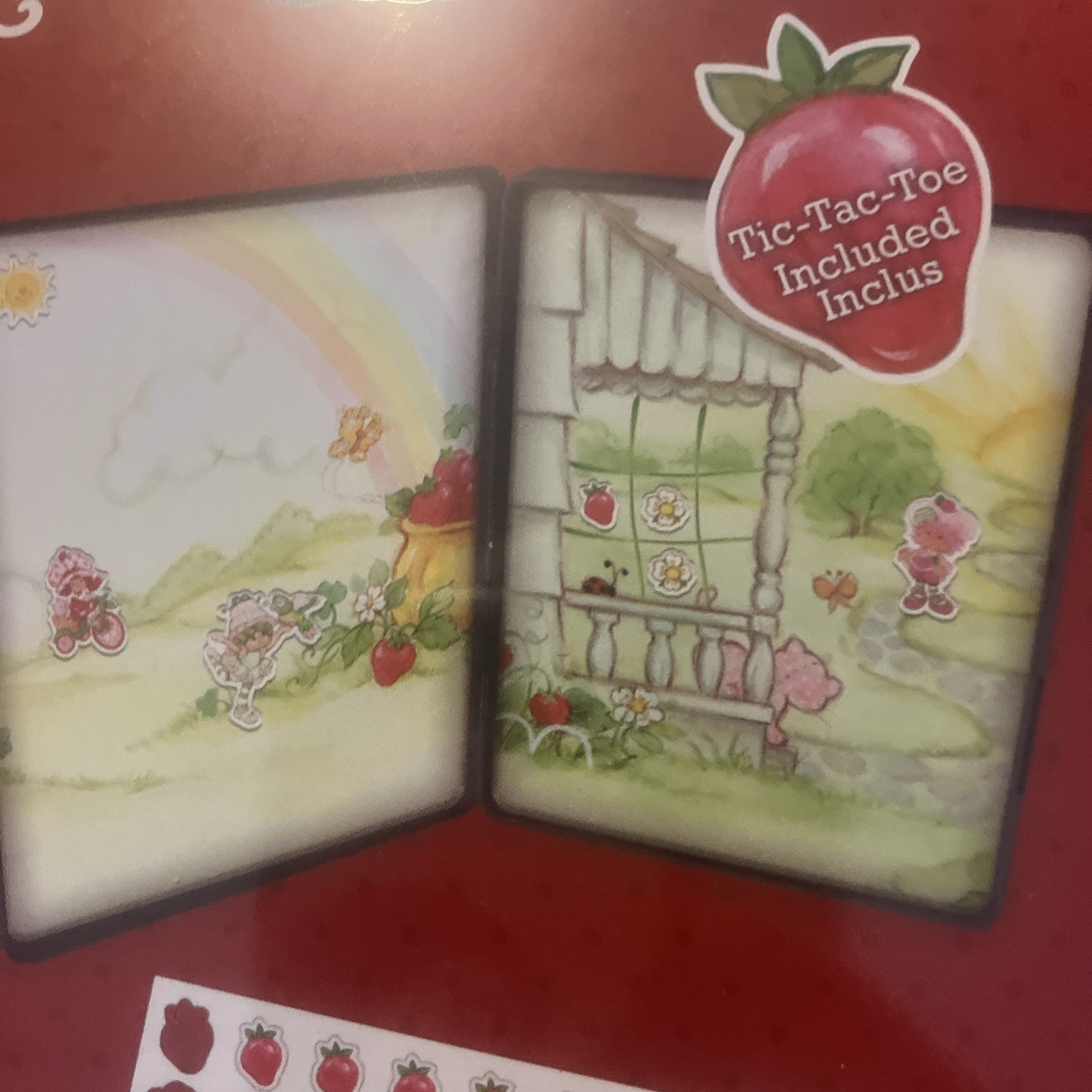 Strawberry Shortcake Magnetic Game Collectible Storage Tin 40 Magnet Pieces