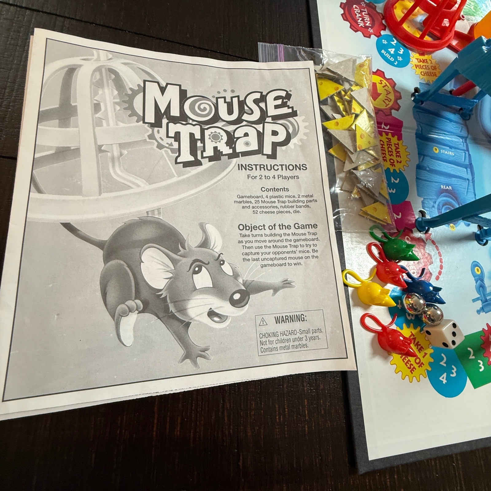 1999 Mouse Trap Board Game Milton Bradley Hasbro Complete As Seen Baby Einstein