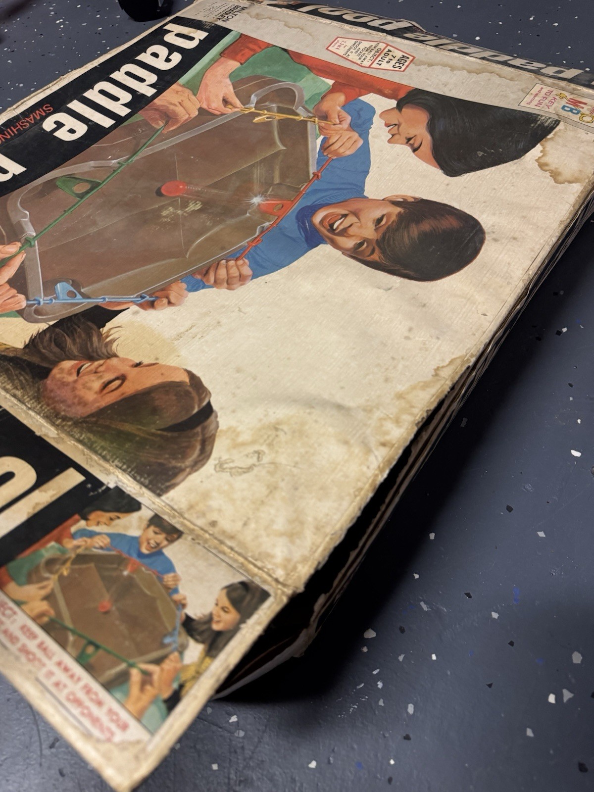 Paddle Pool 1970 Milton Bradley VINTAGE Board Action Ball Game Original Box