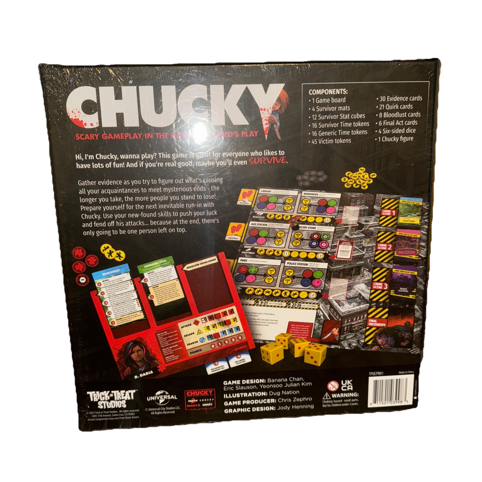 Chucky: The Officially Licensed Board Game New Scary Gameplay In The World RARE