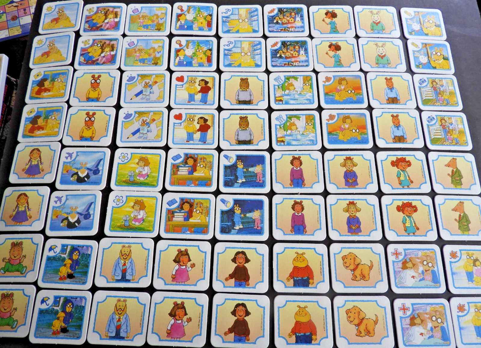 Arthur Memory Game Picture Matching Milton Bradley Vintage 1997 Complete