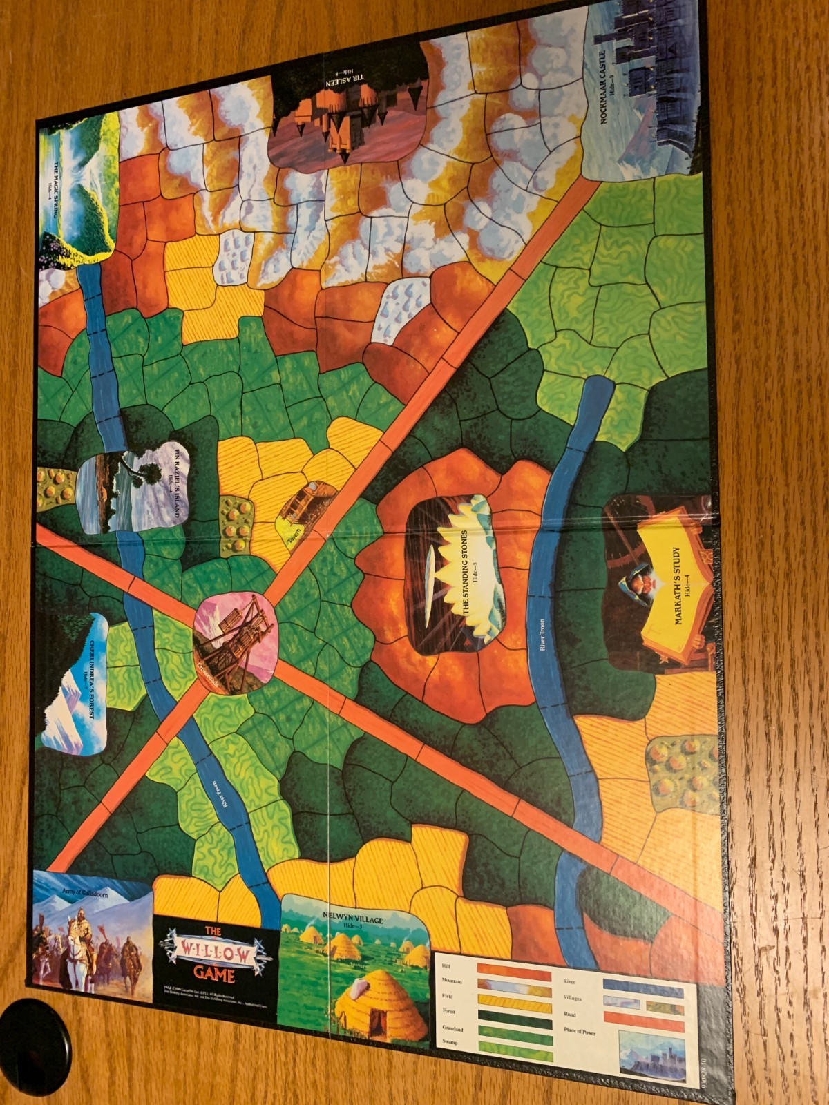 The WILLOW Board Game Lucas Films Greg Costikyan Tor Books 1988