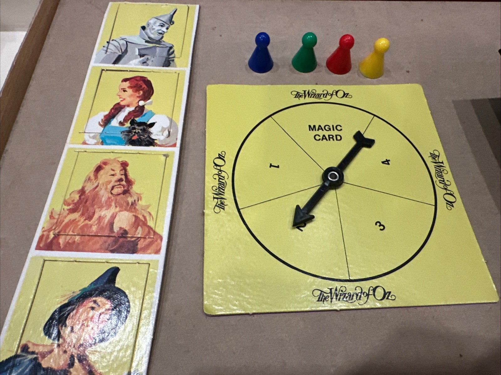 Vintage The Wizard of Oz Bard Game (Cadaco, 1974) MGM Yellow Brick Road Complete