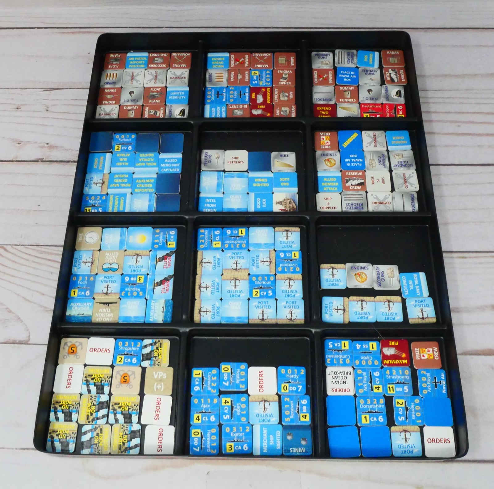 World at War 66, Cruise of the Graf Spee, Solitaire Game, Complete Punched