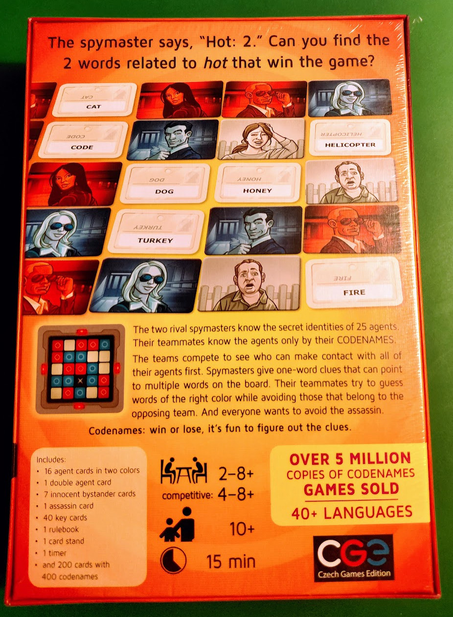 Czech Games Codenames Vlaada Chvatil Top Secret Word Game Party Game New