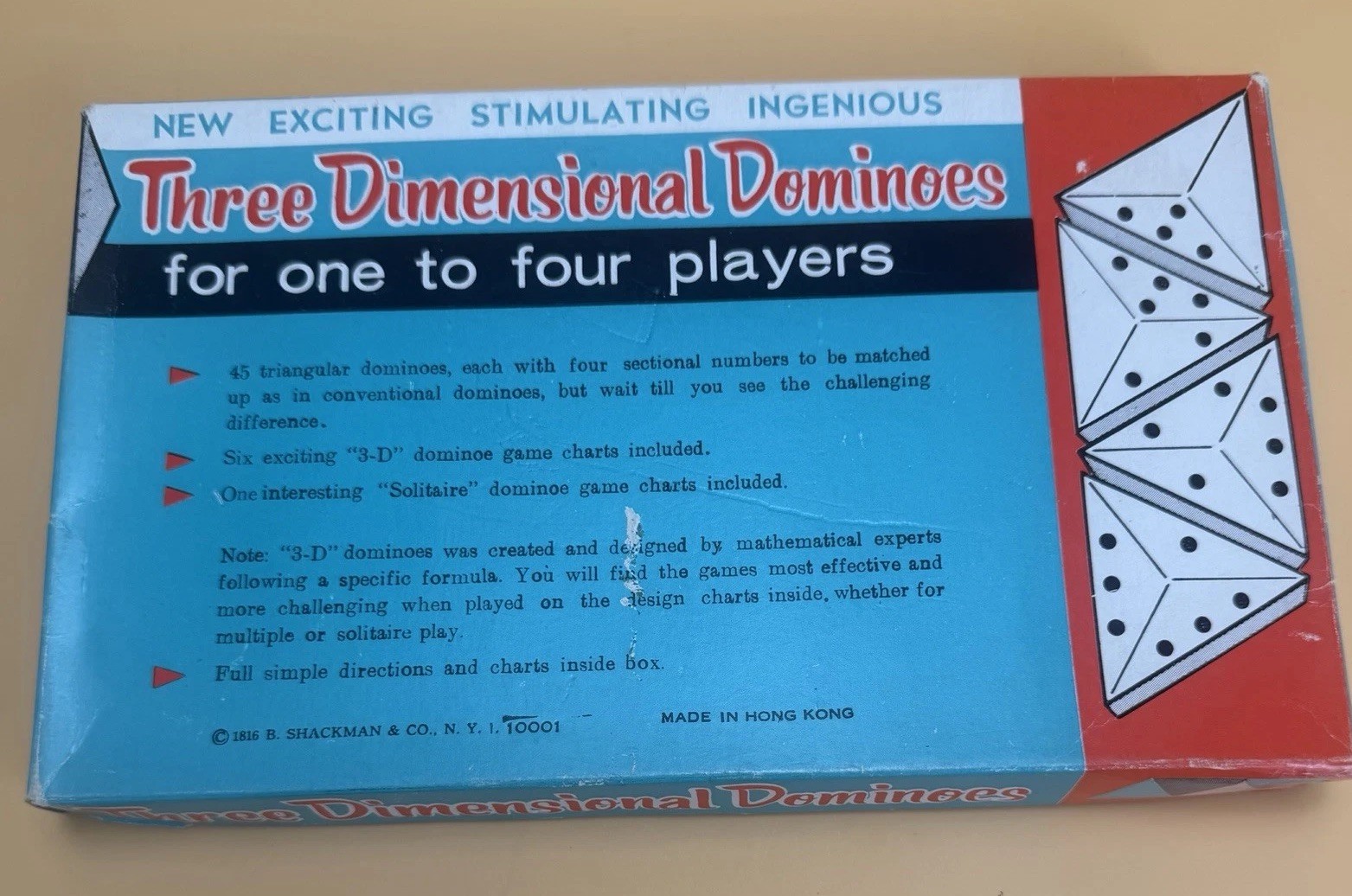 Three Dimensional Dominoes by Shackman & Co. – Hong Kong Vintage Complete