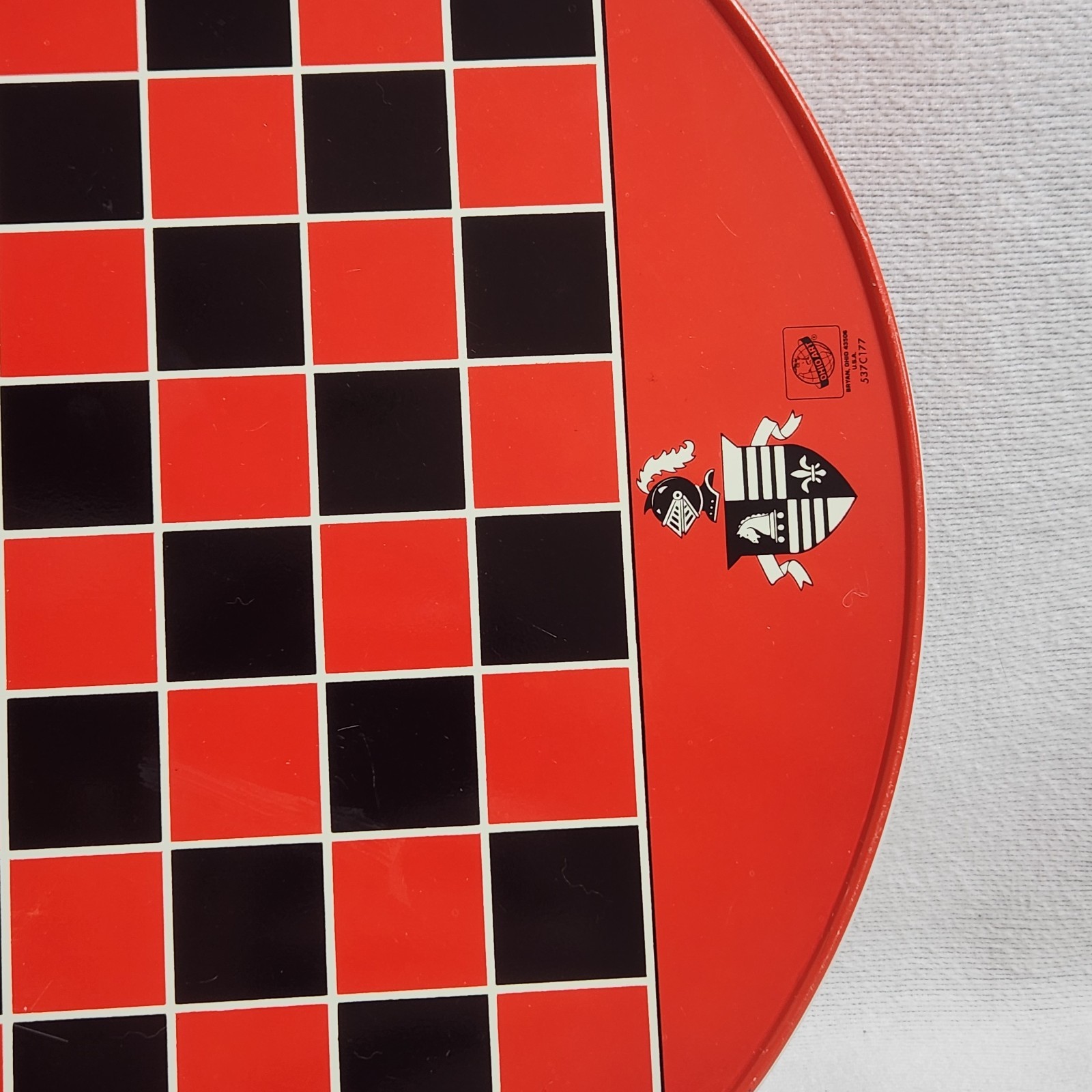 Vintage Ohio Art Metal Chinese Checkers And Checkers Game
