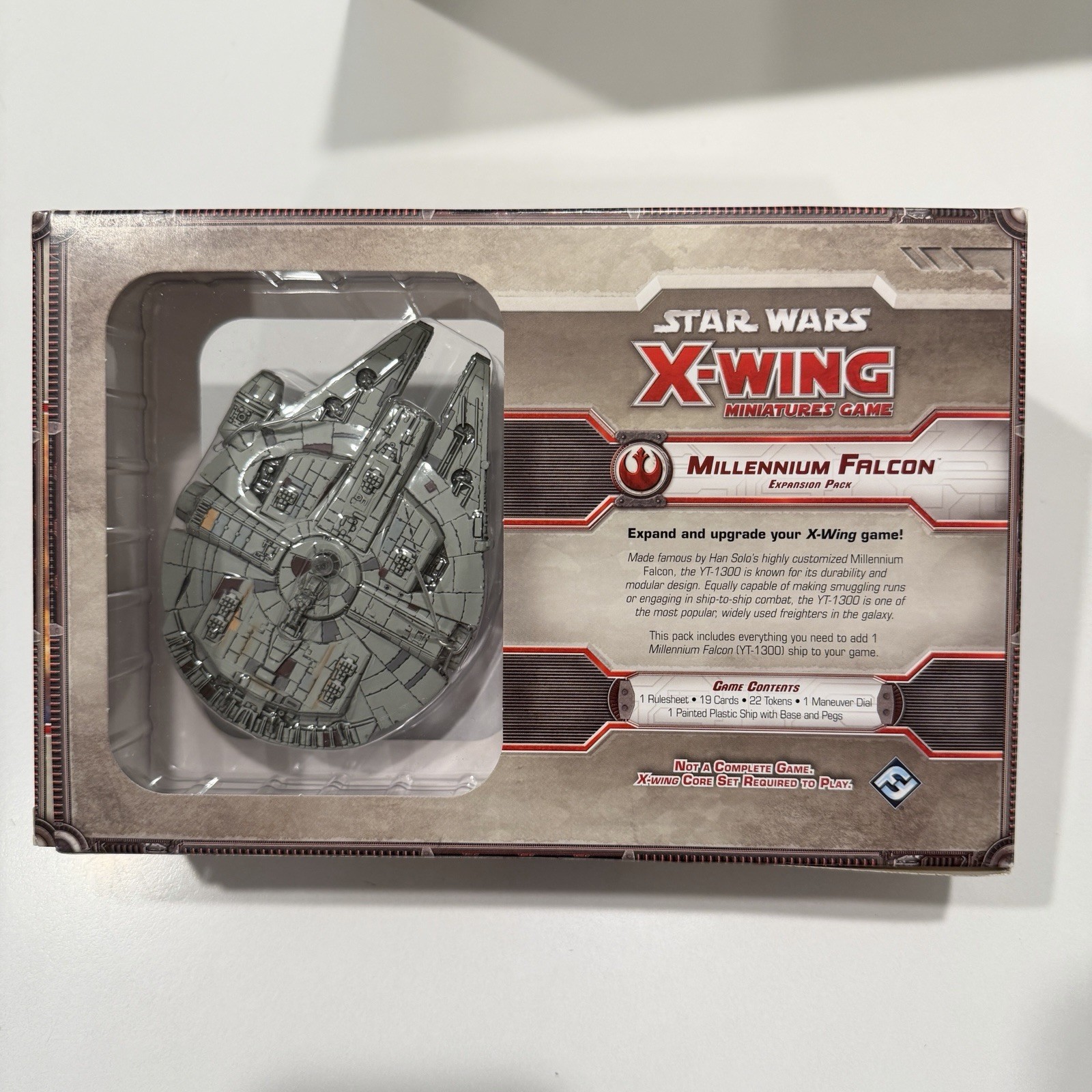 NEW Star Wars X-Wing Miniatures Game Millennium Falcon OPEN Box Expansion Pack