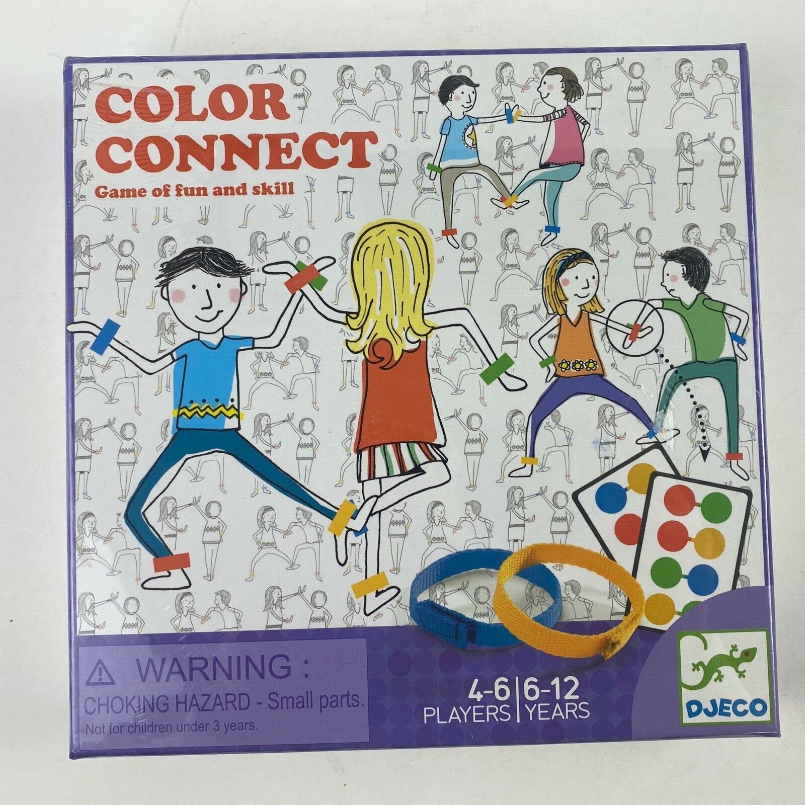 NIB Djeco Color Connect Game of fun and skill for Ages 6-12 years NEW