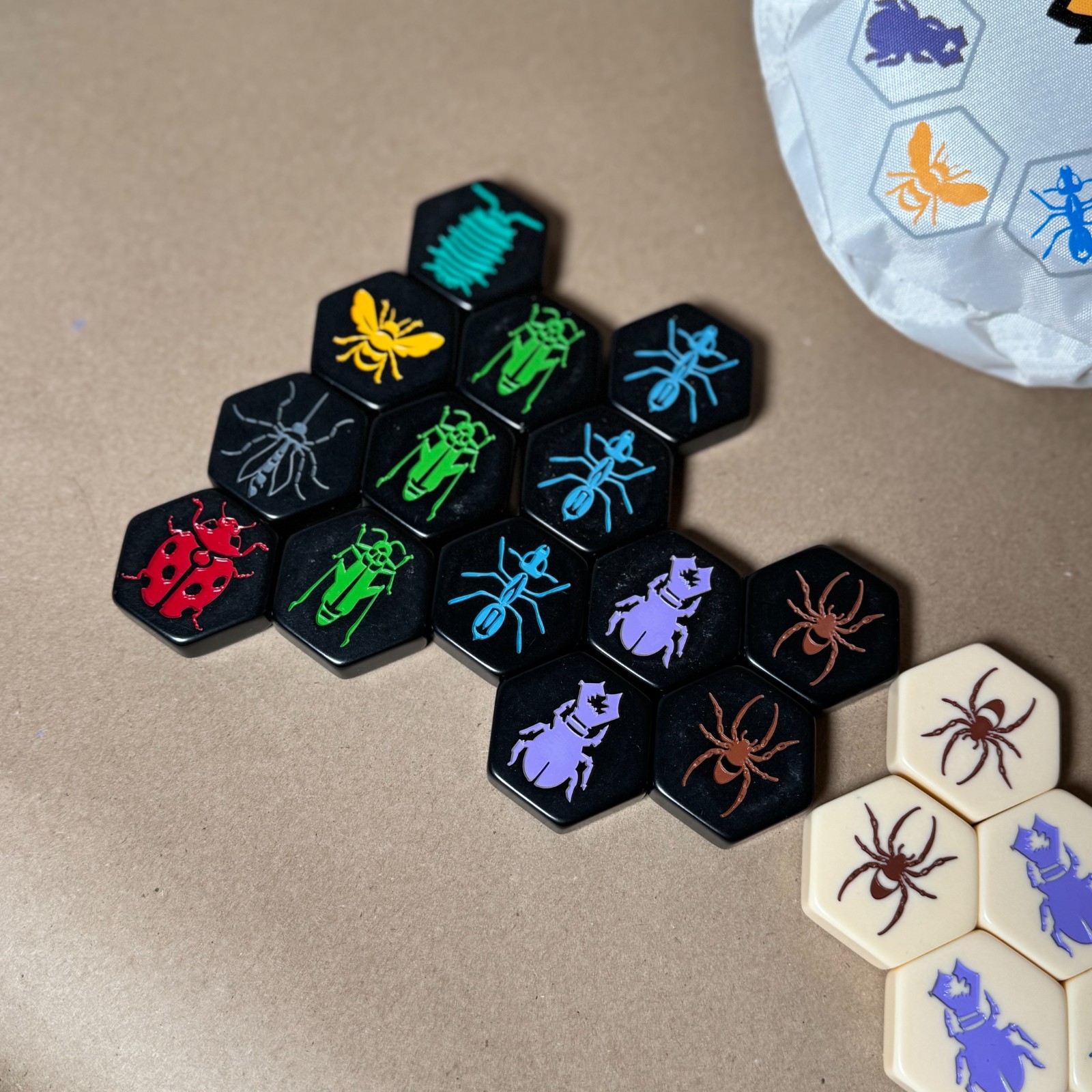 Hive Complete Set with Mosquito Ladybug Pillbug Expansions Played Once