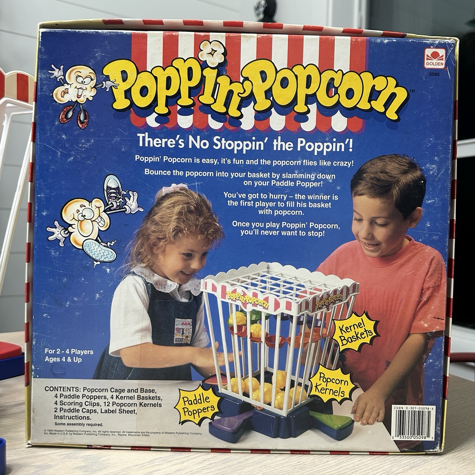 Golden Poppin Popcorn Game 1993 Vintage Complete No Stoppin The Poppin VGUC