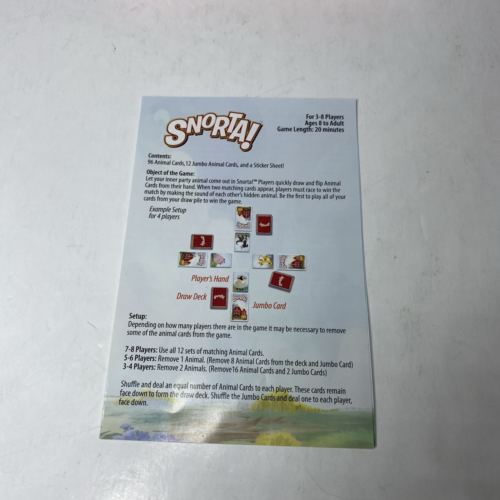 Snorta! Card Game By Playroom-2020 Edition- Family Game Night- Animals-COMPLETE