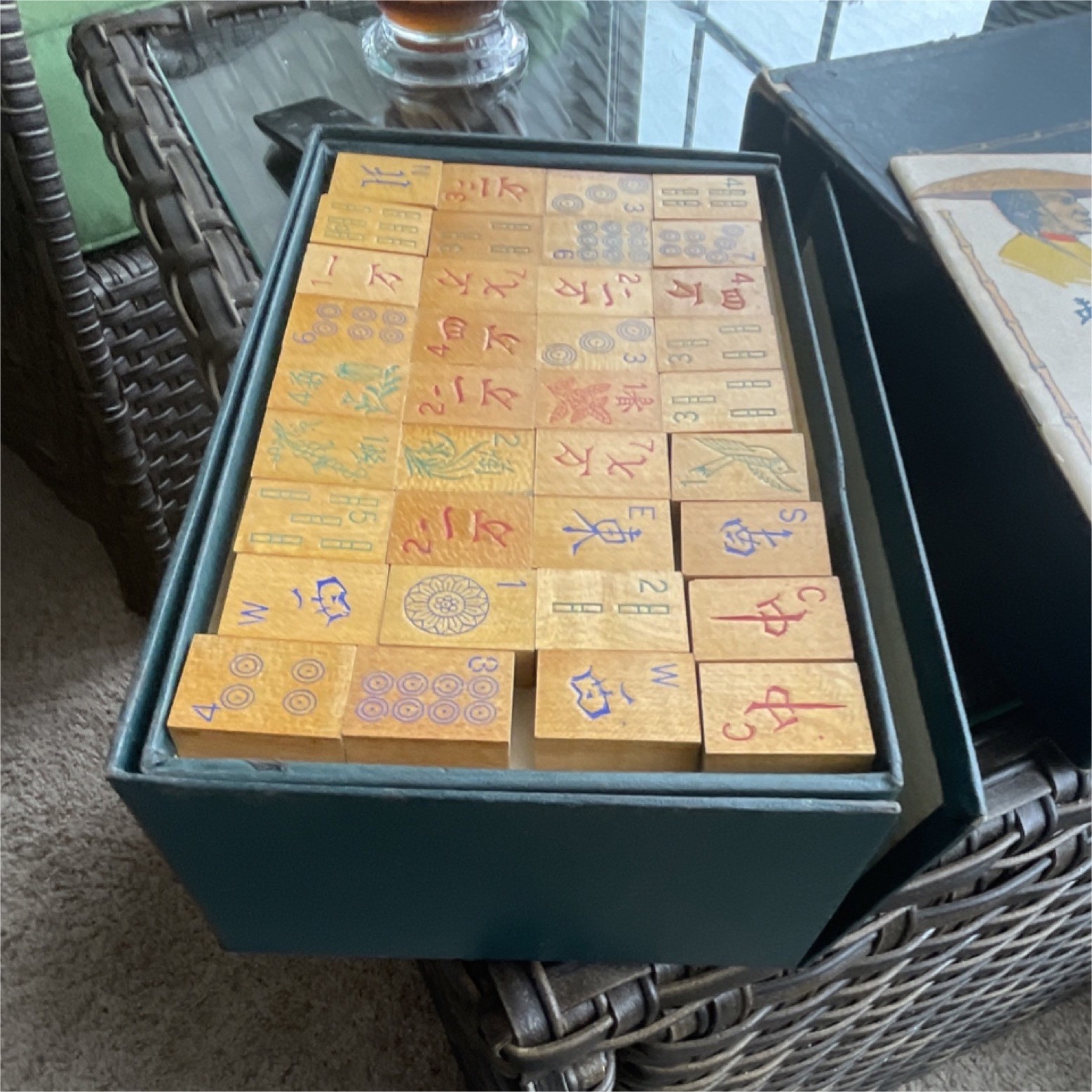 Piroxloid The Ancient Game of the Mandarins 1923 China Tile Game Set