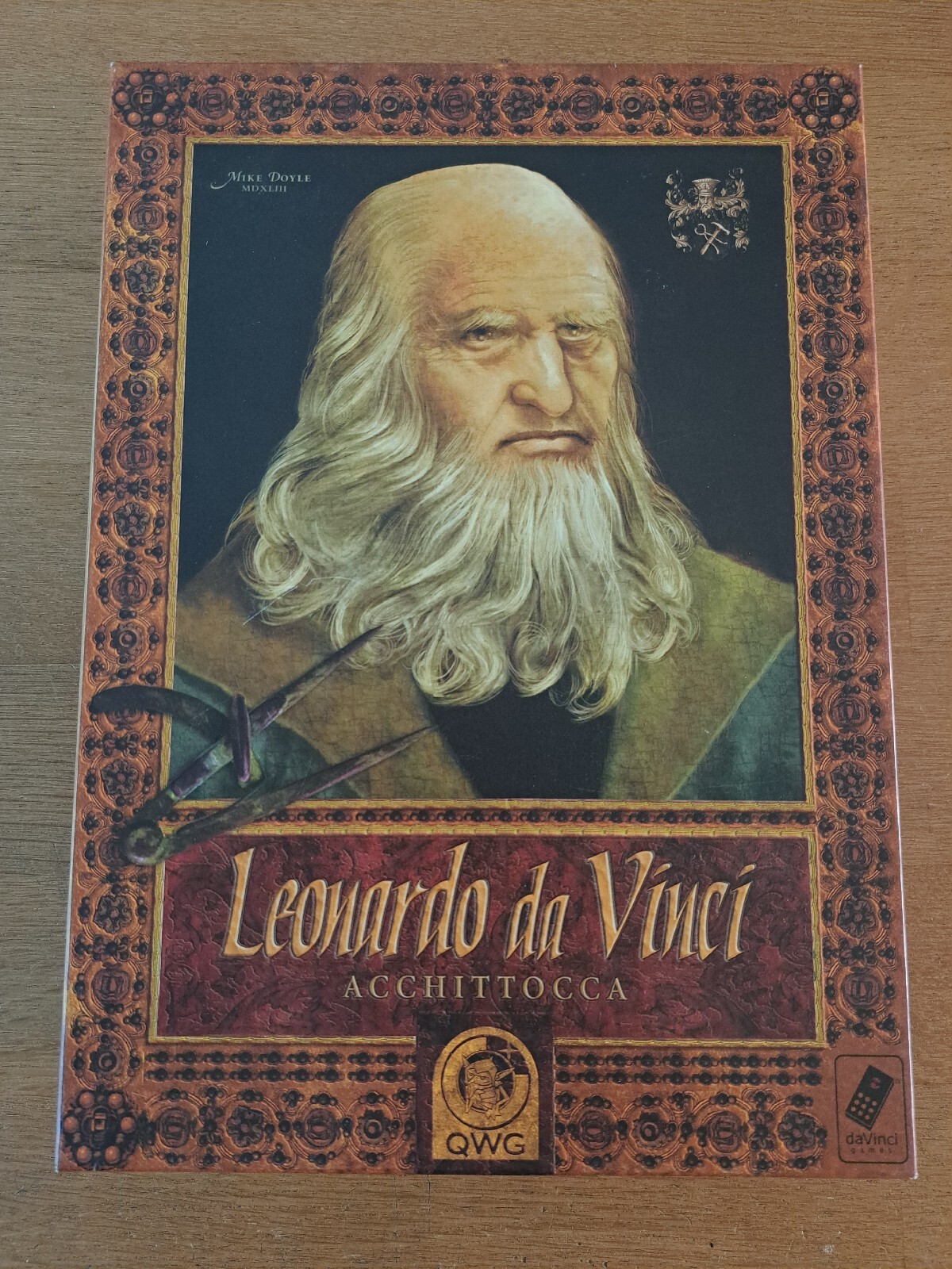 Rare Boardgame Brettspiel Leonardo Da Vinci Masterprint #1 Quined Games