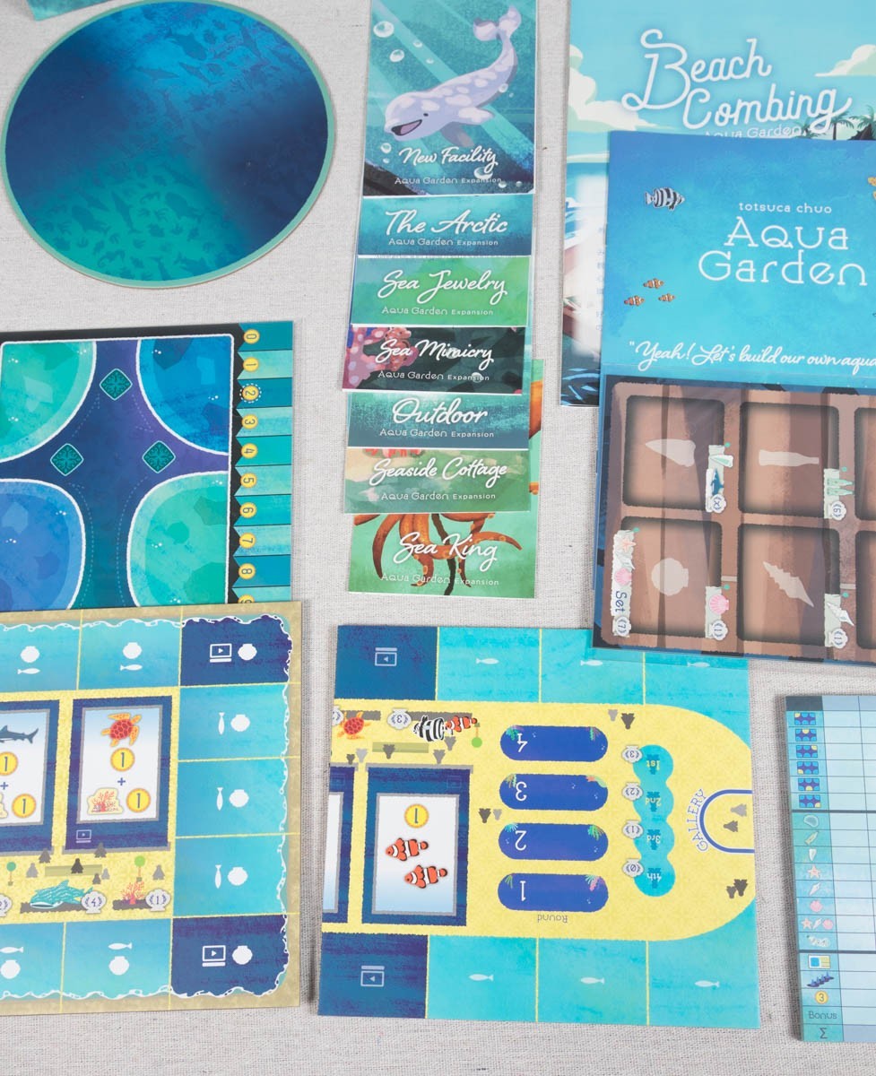 Aqua garden And All Expansions Plus Beach Combing with Inserts – Sleeved