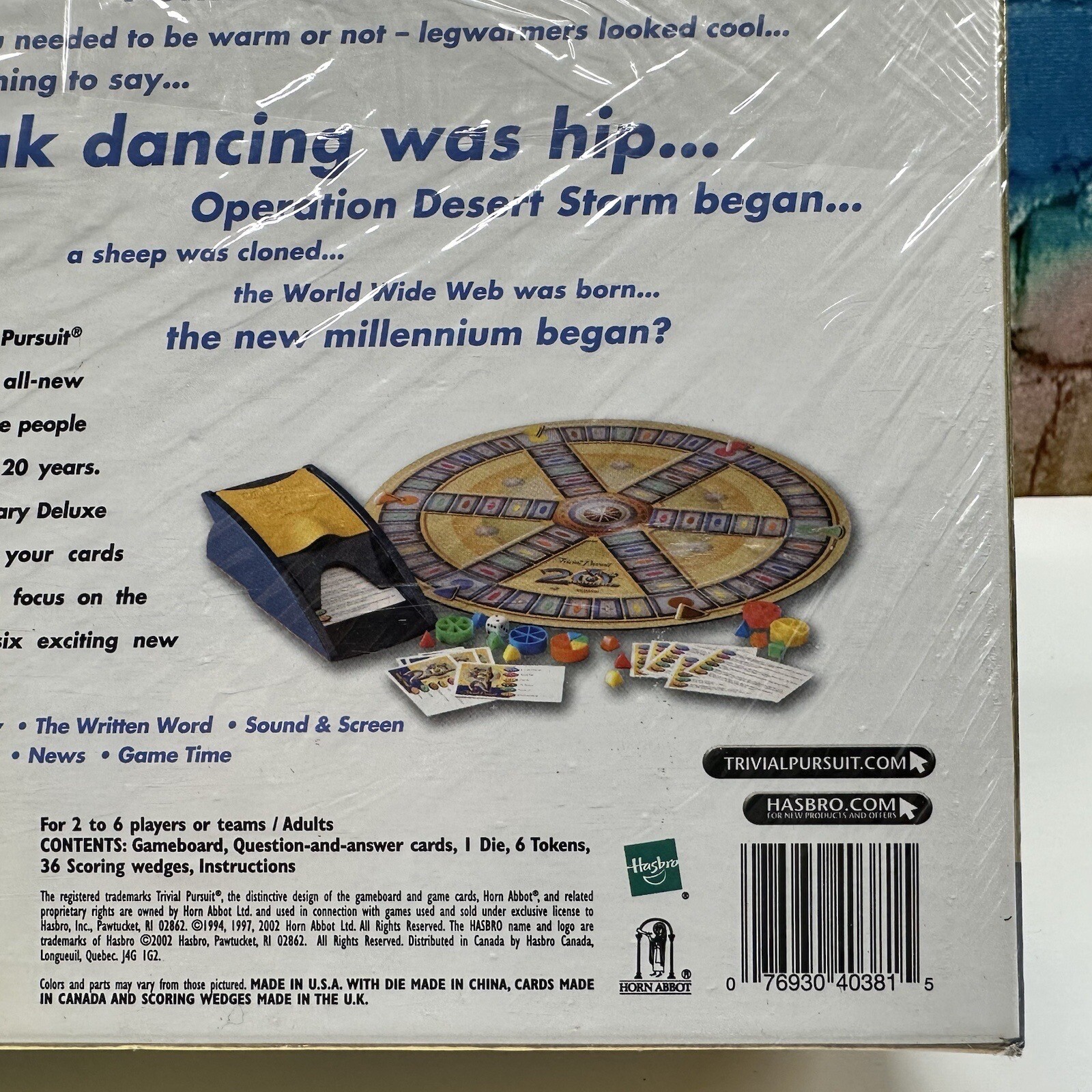 Trivial Pursuit 20th Anniversary Edition 80s 90s Early 2000’s Cards Sealed NEW!
