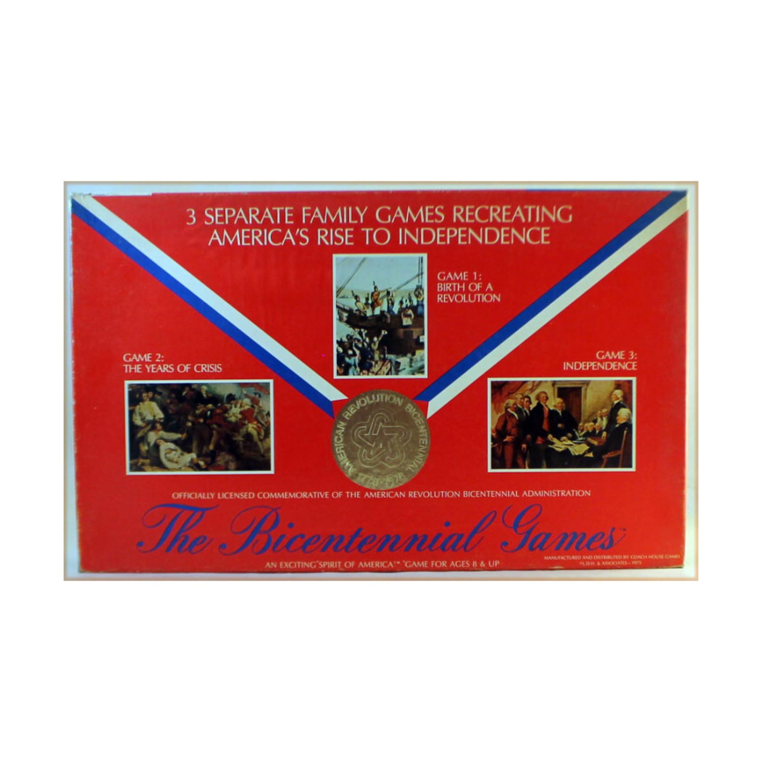 Coach House Boardgame Bicentennial Games Box Fair