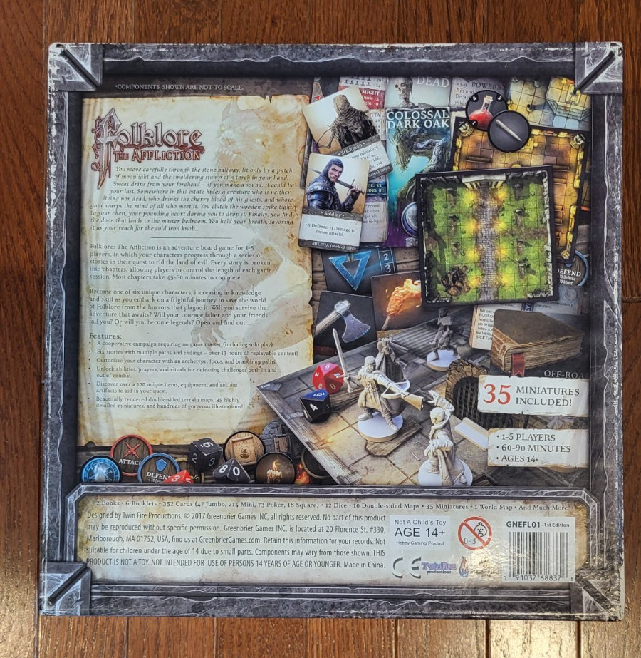 Greenbrier Games Folklore: The Affliction Core Game 1E – Contains 35 Miniatures