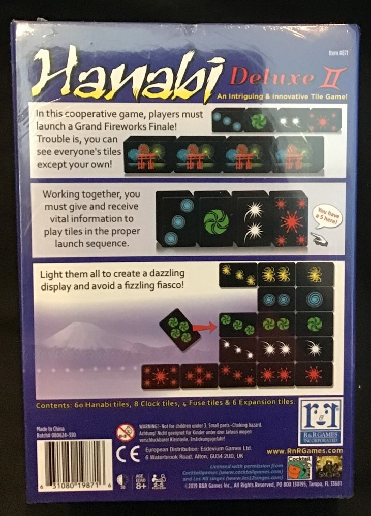 Hanabi Deluxe II ~ New ~ OEJ