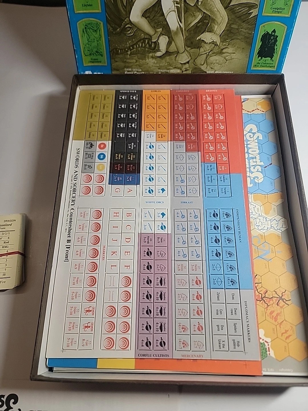 Swords & Sorcery Quest and Conquest in the Age of Magic NEW UNPUNCHED SPI 1978