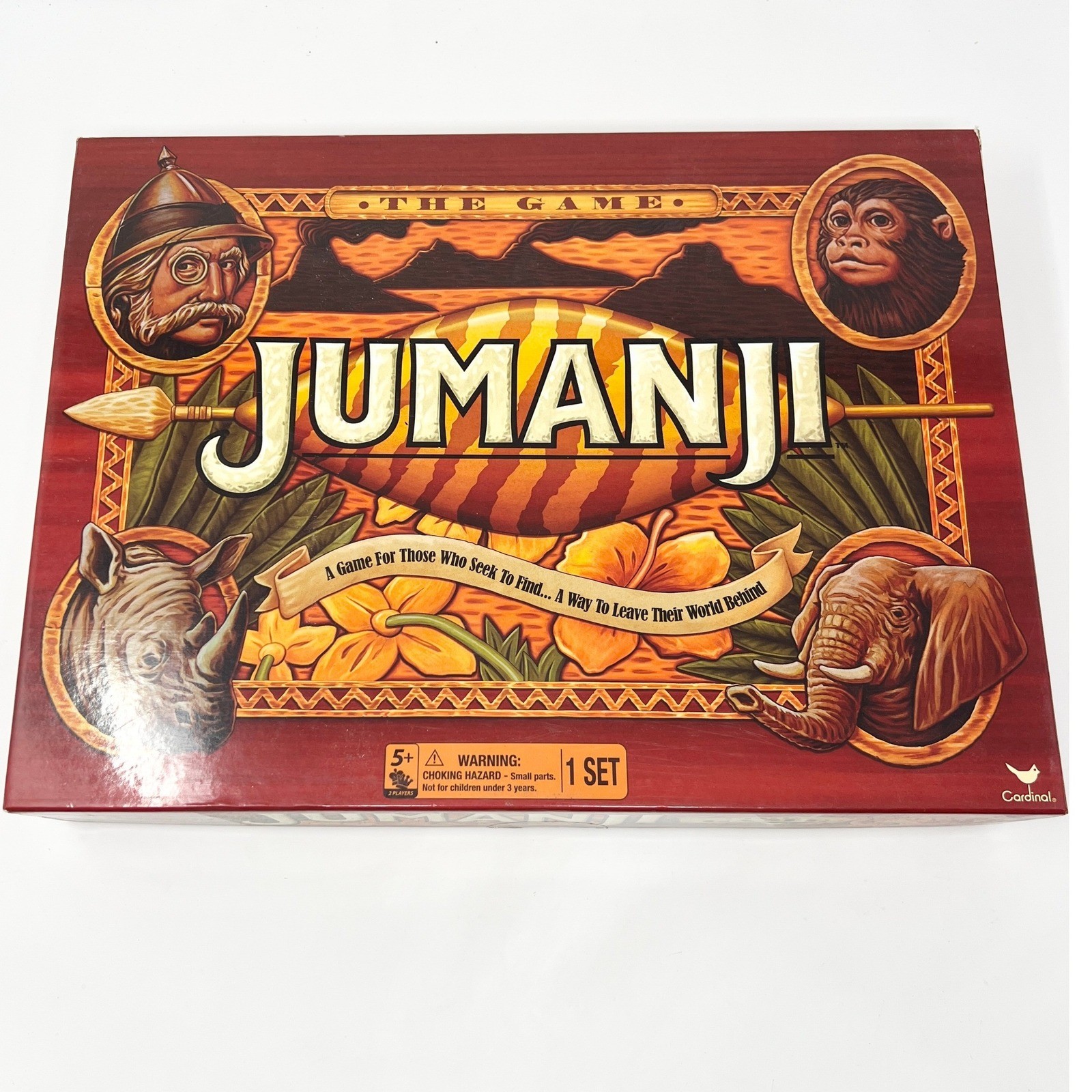 Jumanji The Game Board Game 2018 Spin Master Cardinal Complete Decoder & Pieces
