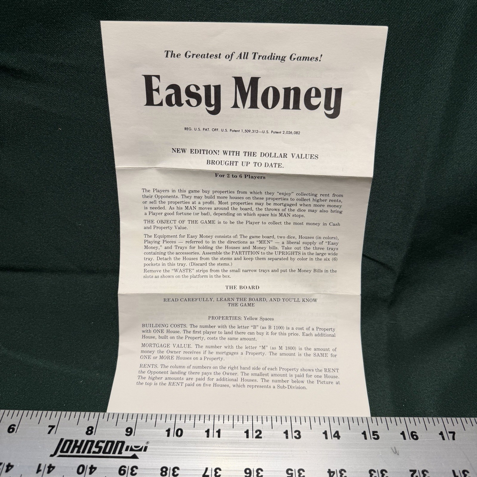 VTG 1974 Milton Bradley Easy Money Board Game – Complete – Light Use -Ships Free