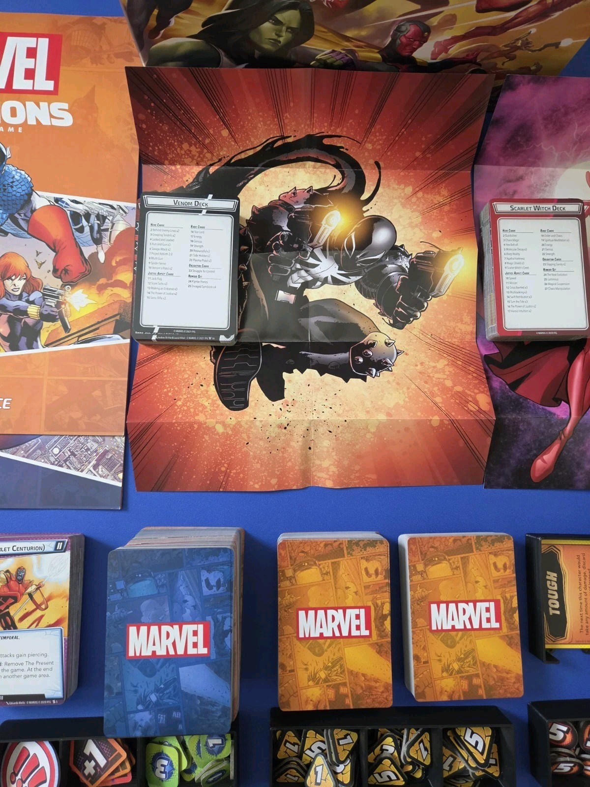 Marvel Champions The Card Game Core Set + 3 Expansions + Insert! COMPLETE