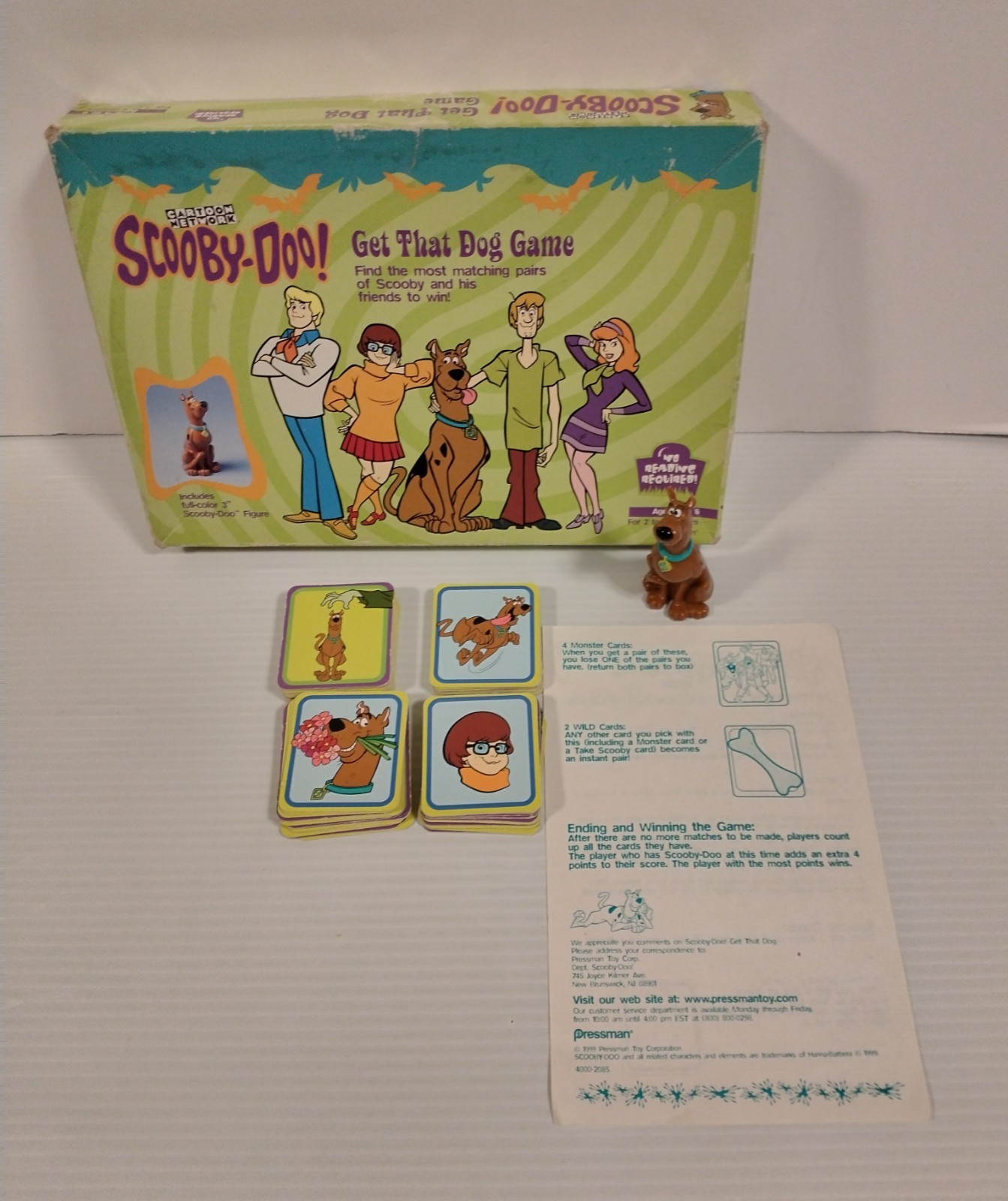 Pressman Cartoon Network Scooby-Doo Get That Dog Game Vintage 1999 Complete