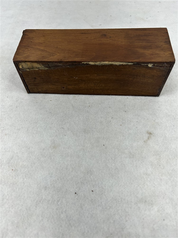 antique dominoes 27 & dice box Civil War Era hand made original period 1800