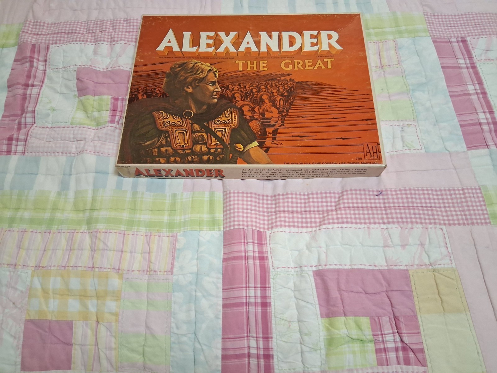 Alexander the Great (Avalon Hill 1974)/In Good+ Shape, with Extras.