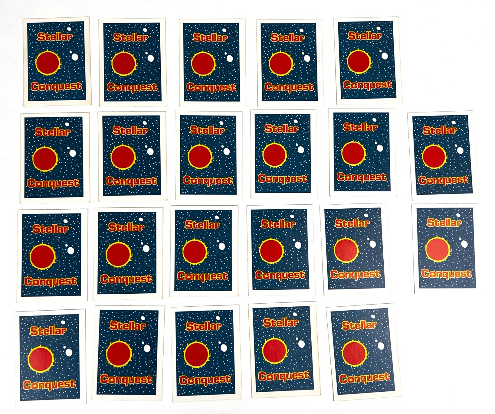 Vtg 1984 Avalon Hill Stellar Conquest Red Planet Cards Lot of 22 Parts