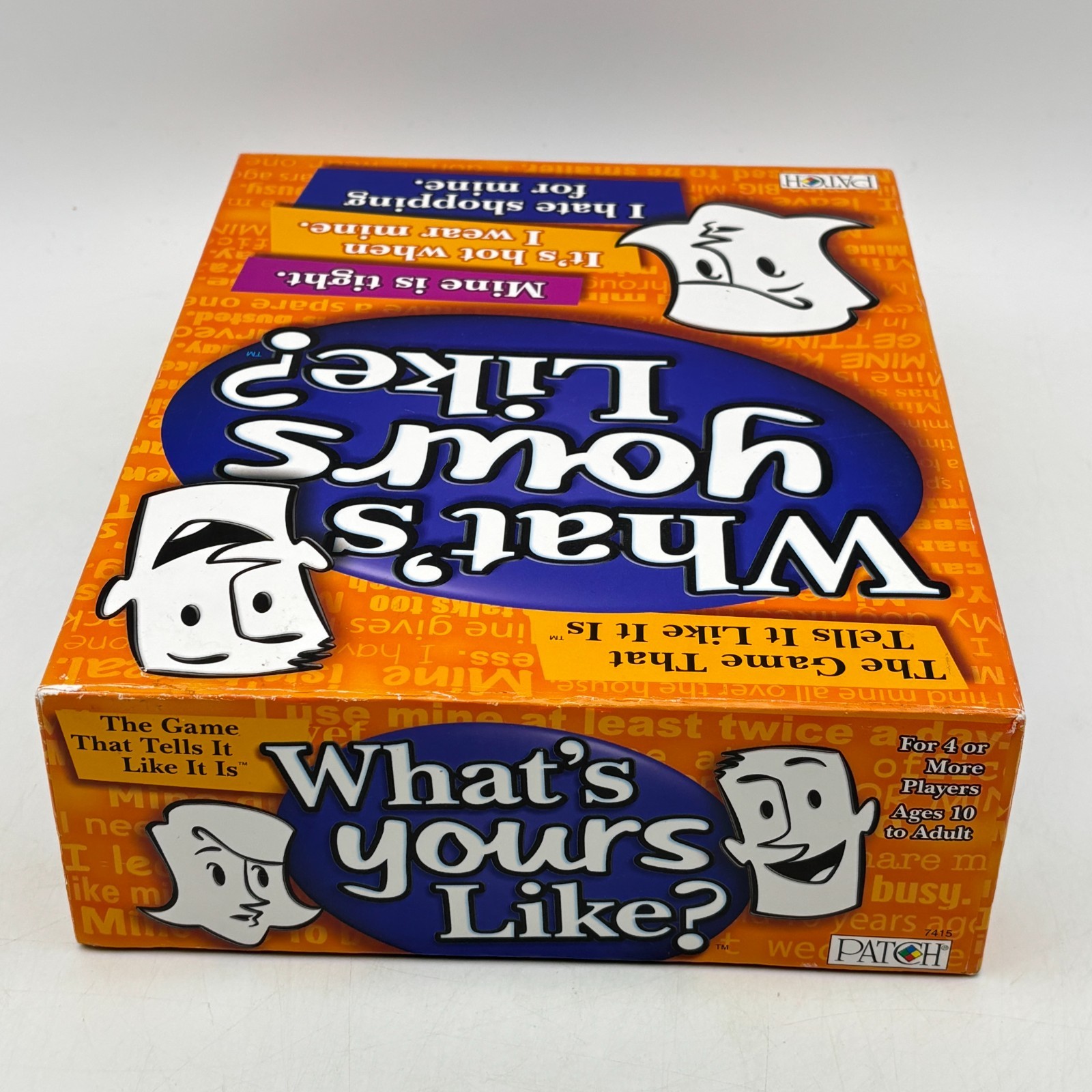 What’s Yours Like COMPLETE Patch Products 2007 Party Game