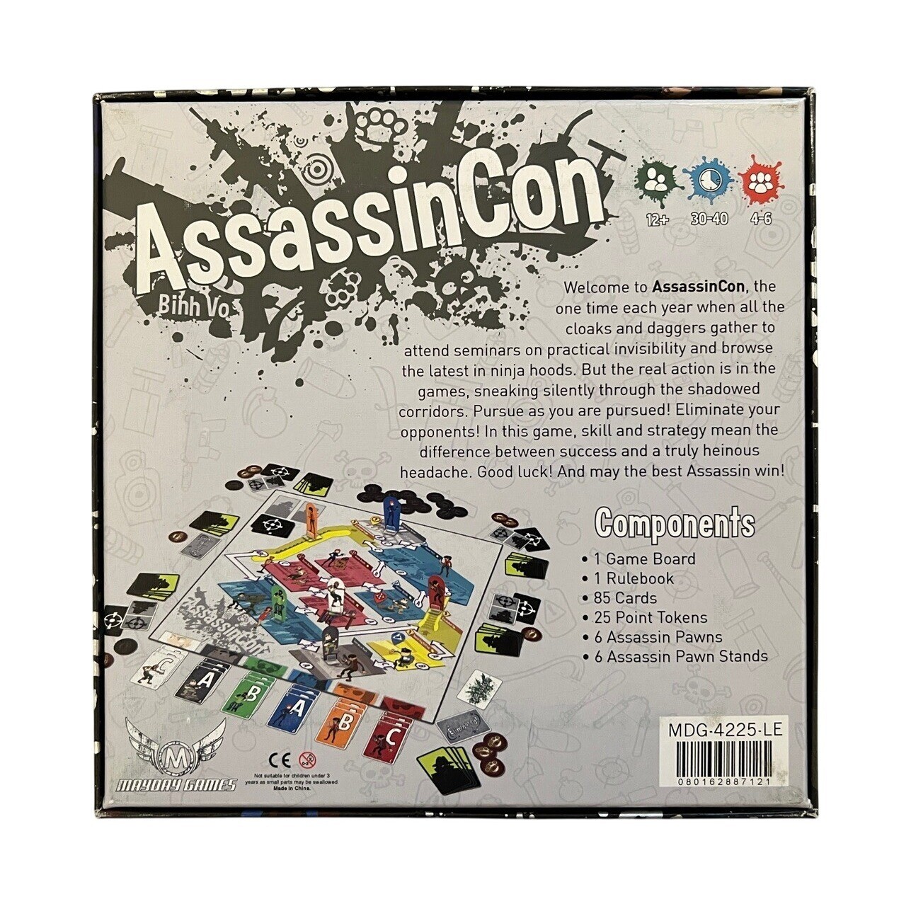 Assassin Con Game – Mayday Games – Limited Kickstarter Edition 455/500 Complete
