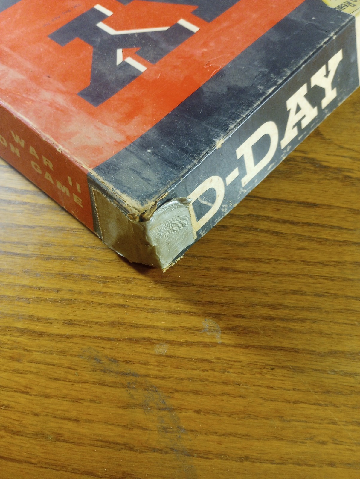 Vintage 1961 D-Day World War II Invasion Board Game #508 Avalon Hill WWII D Day