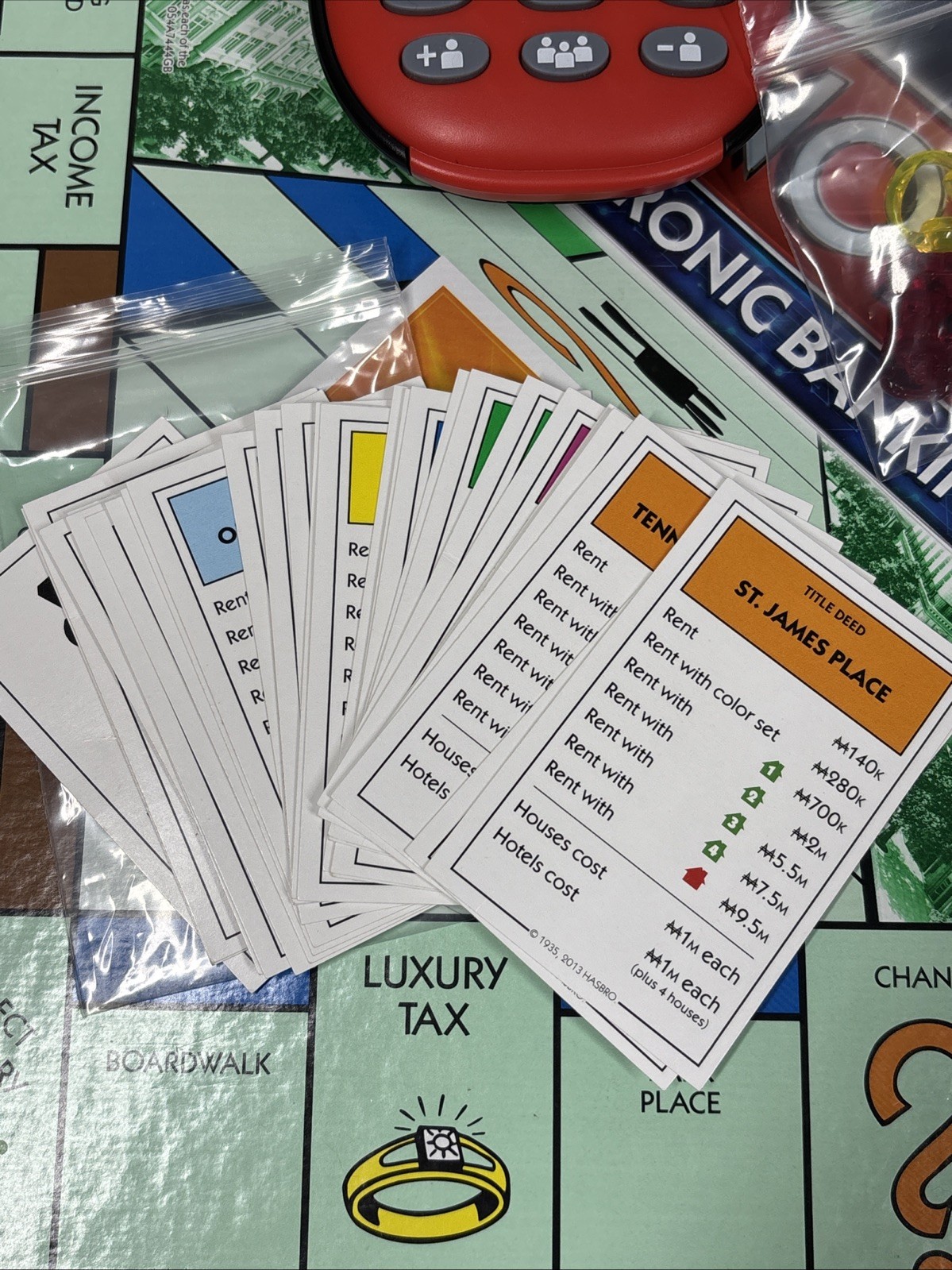 Monopoly Electronic Banking COMPLETE UNIT WORKS Hasbro 2013 Bank Cards