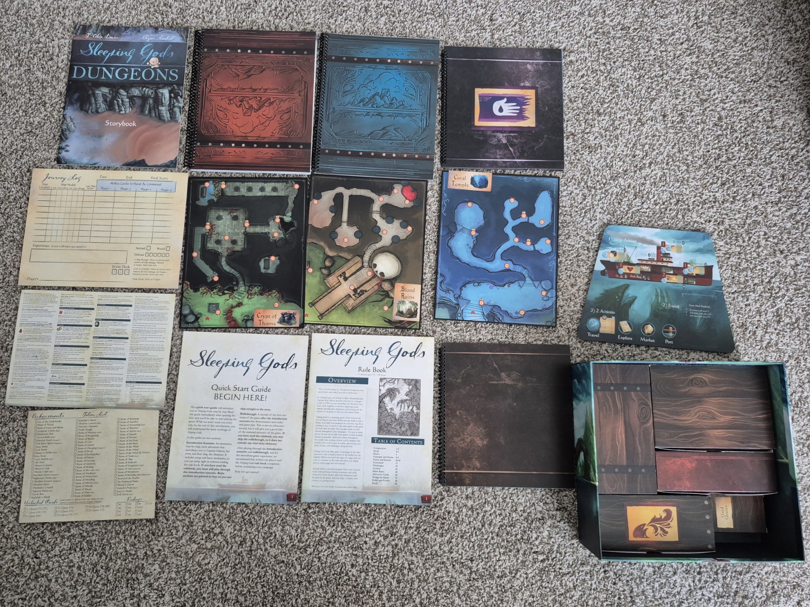 Red Raven Board Games Sleeping Gods (Kickstarter Ed) Box