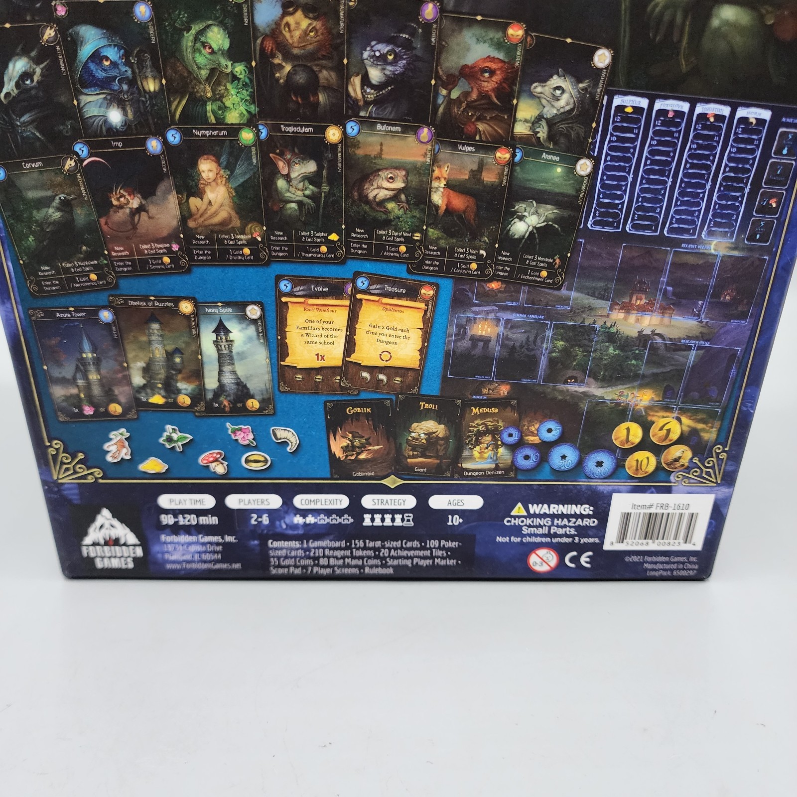 Forbidden Game – Lizard Wizard – (Kickstarter Ed) Complete – Unused