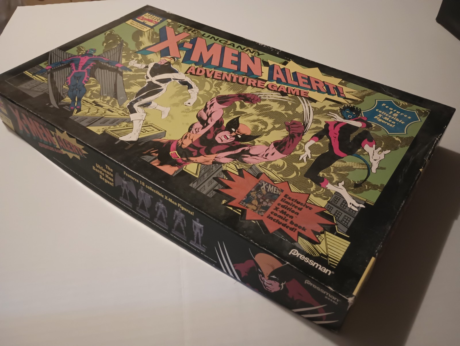 1992 Pressman Marvel Comics Uncanny X-Men Alert Adventure Board Game Complete
