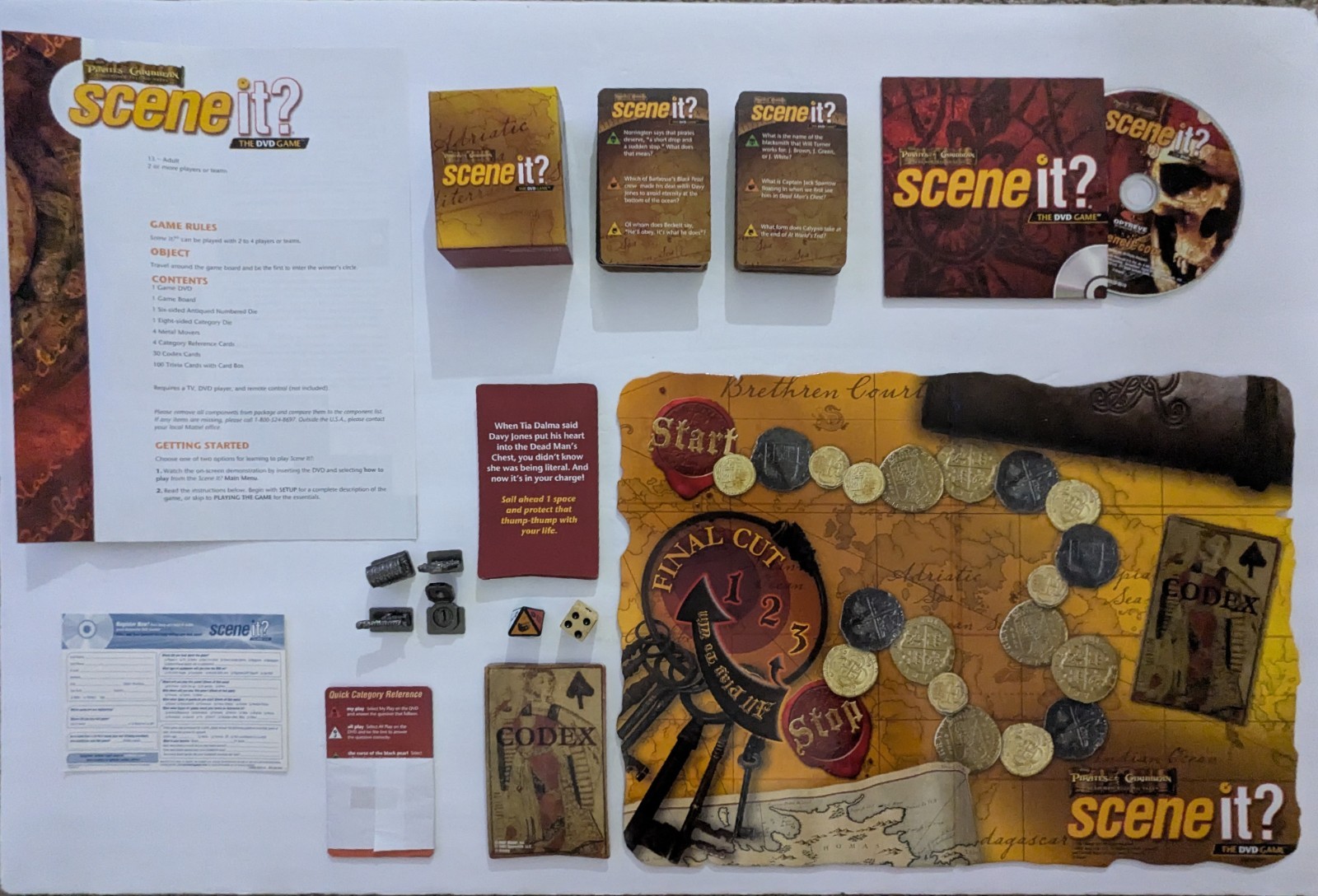 Pirates of the Caribbean, SCENE IT? The DVD Game – Complete/Working – Free Ship