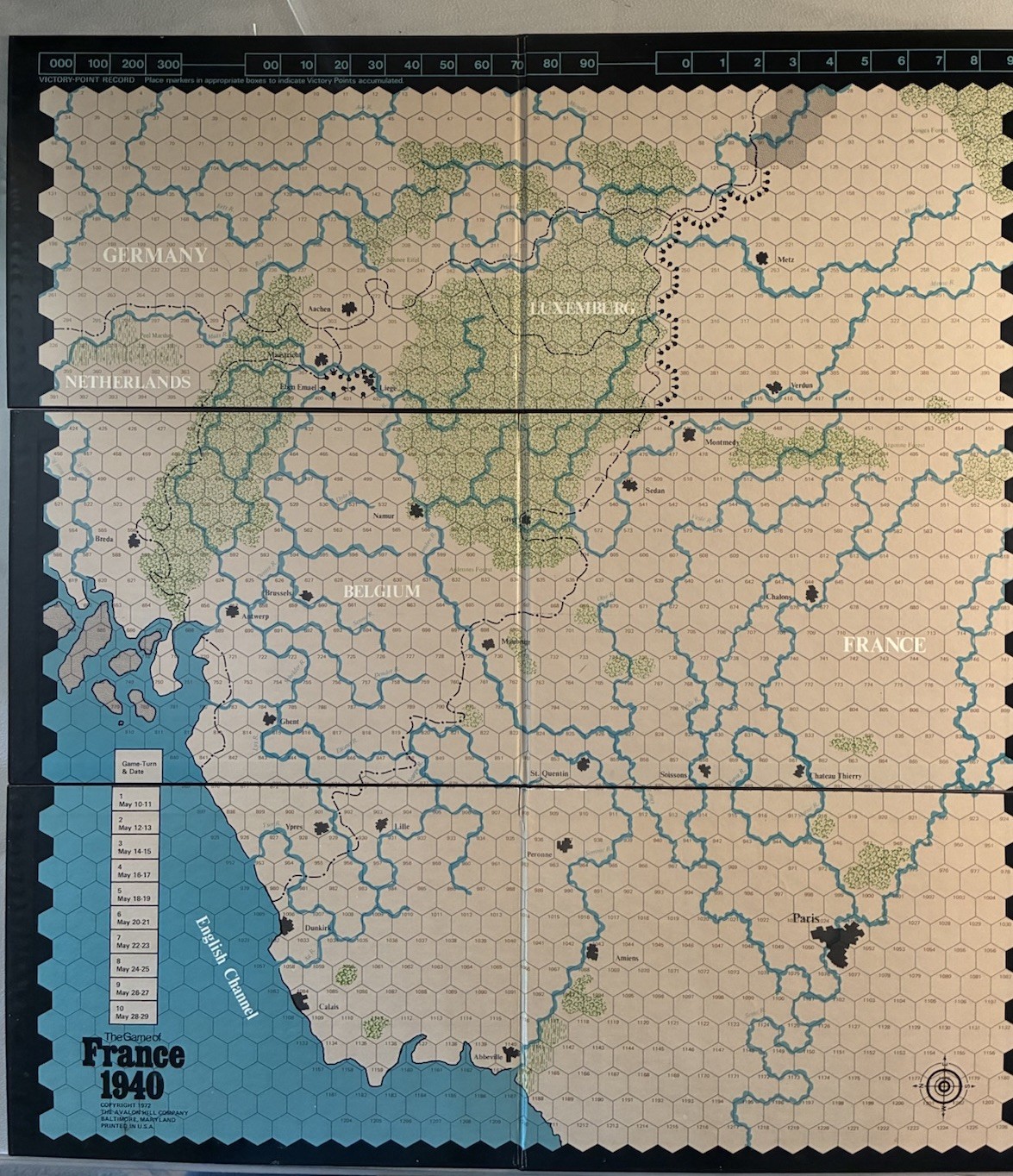 Avalon Hill The Game Of France, 1940 (1972) – Complete+, Flat $7 Shipping!