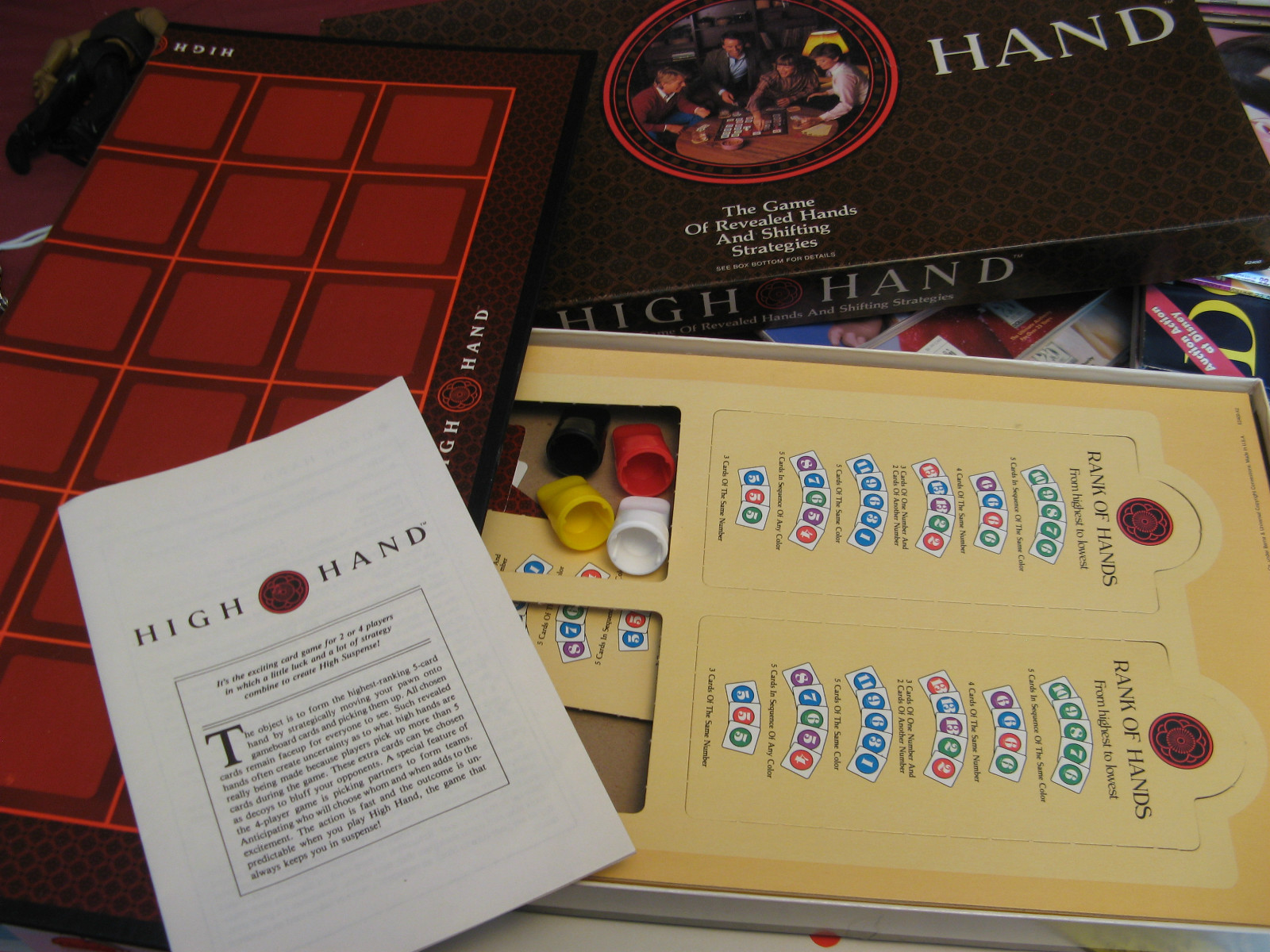 VINTAGE BOARD GAME HIGH HAND 1984 COMPLETE 9-ADULT BOYS & GIRLS KOPLOW
