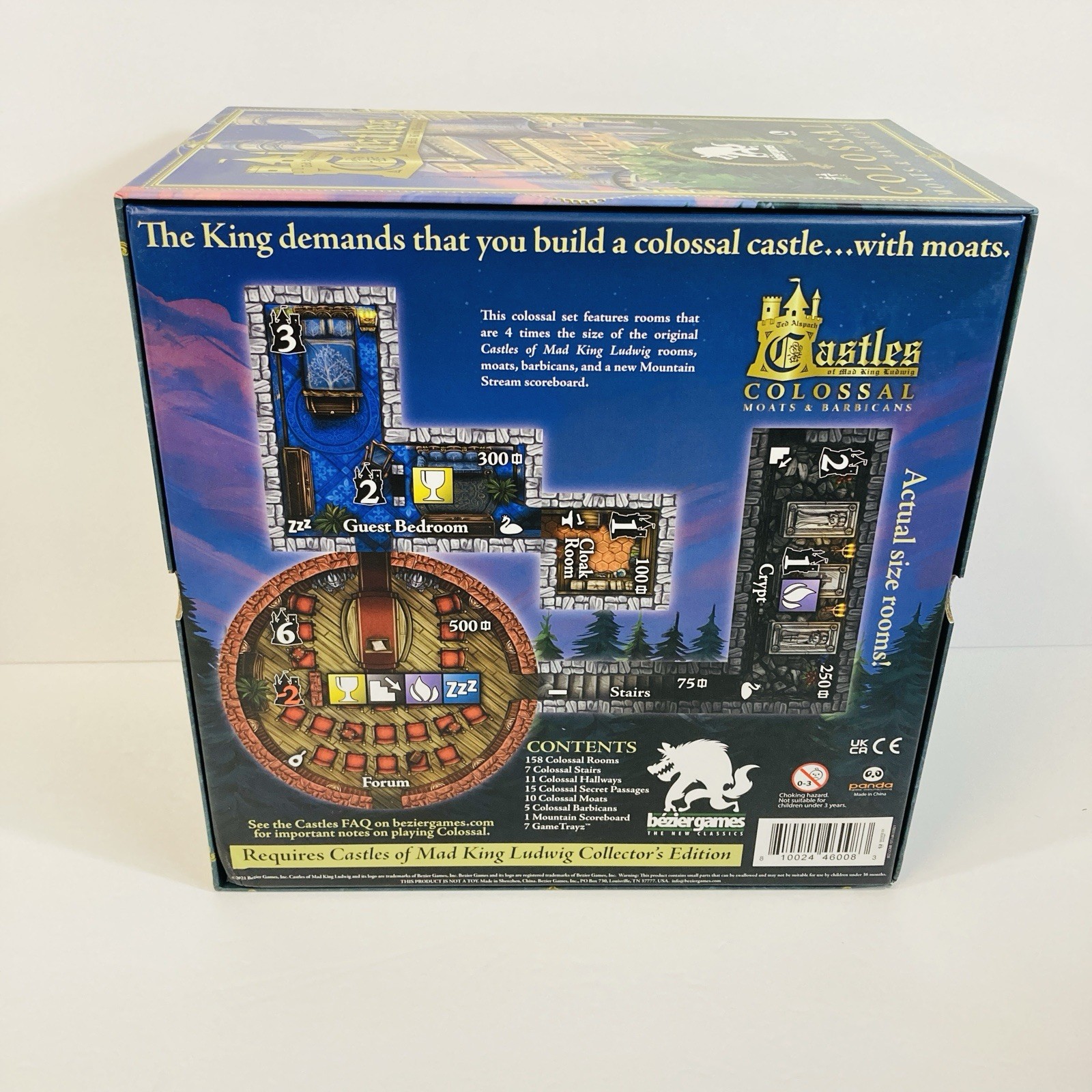 CASTLES OF MAD KING LUDWIG COLOSSAL EXPANSION Collector’s Ed w/Moats & Barbicans