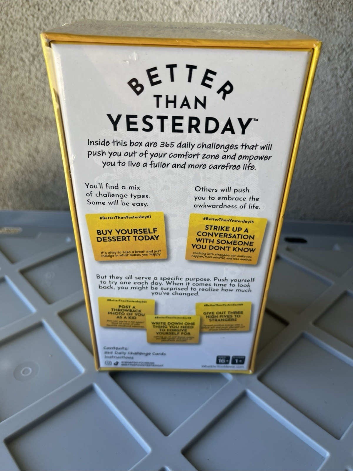 Better Than Yesterday Card Game Of 365 Daily Challenges 2022 Ages 16+ 1+Players