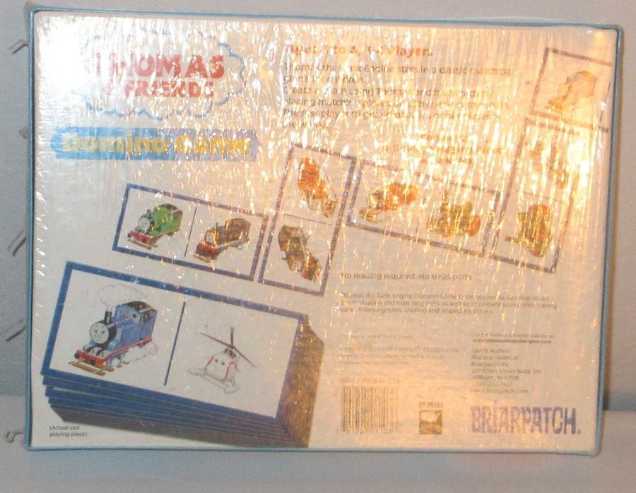 Thomas & Friends Domino Game Ages 3-6 Briarpatch Vintage 2002 New SEALED