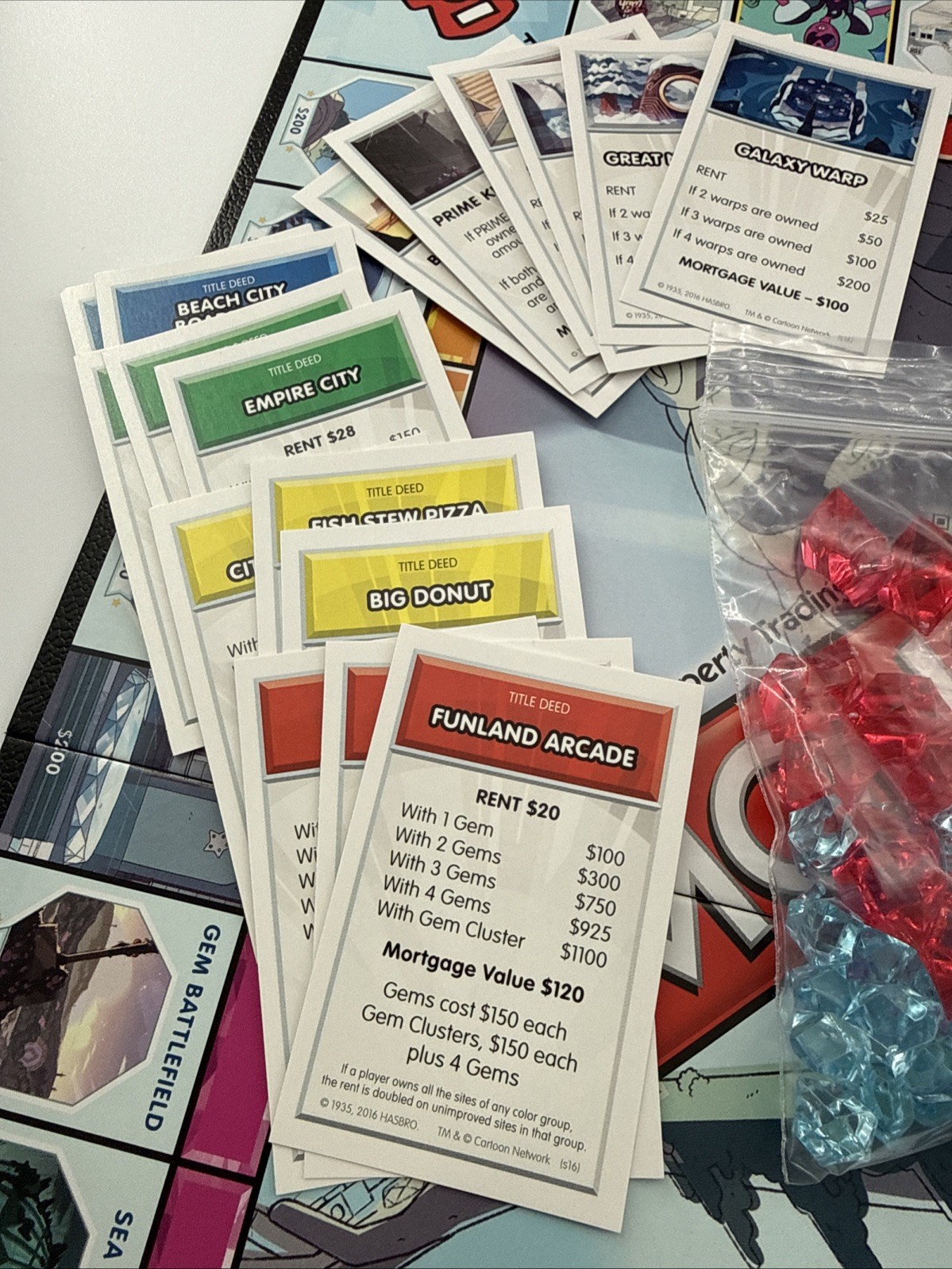 MONOPOLY STEVEN UNIVERSE EDITION USAopoly 2016 Cartoon Network 100% COMPLETE
