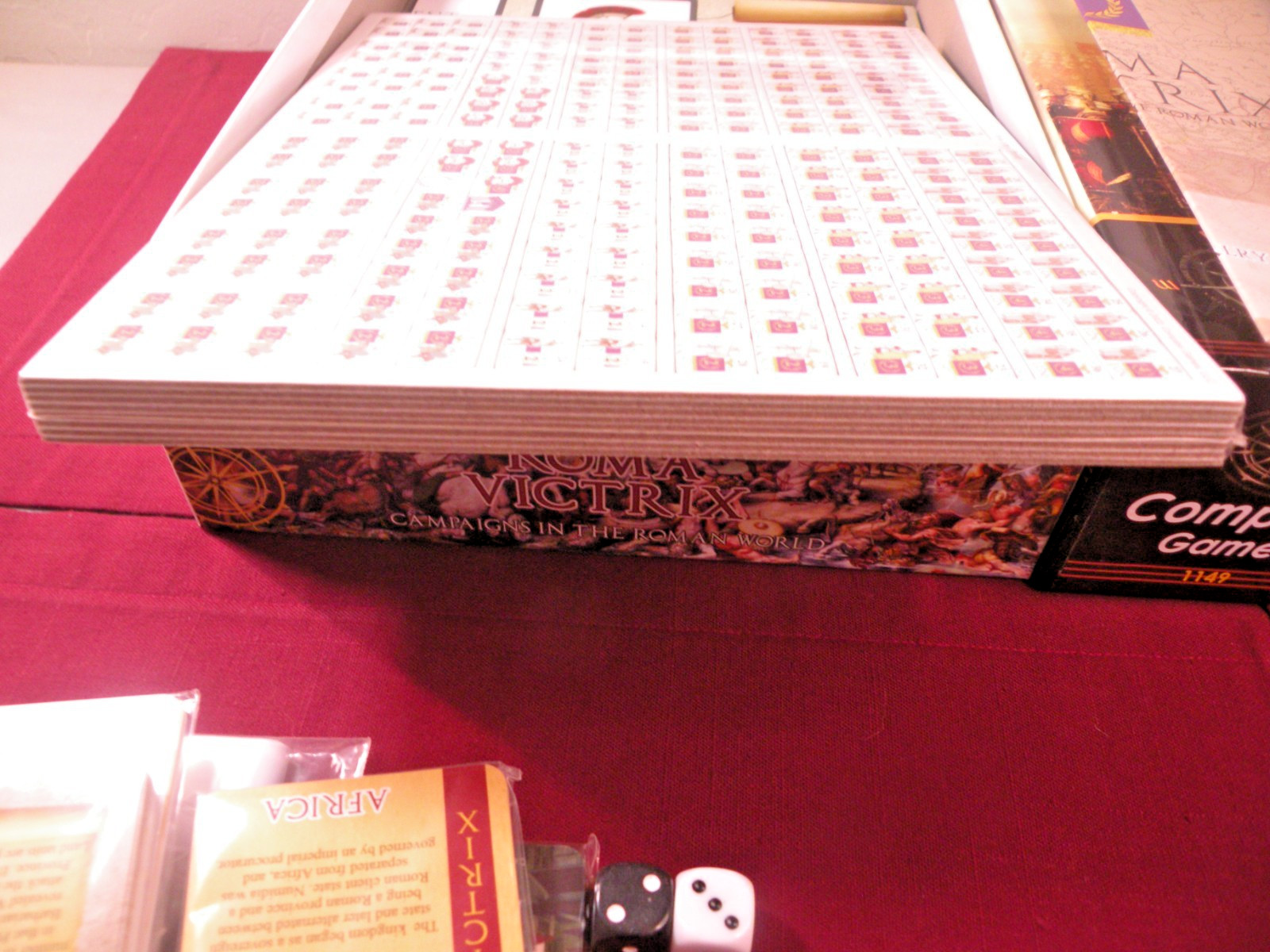 Roma Victrix Campaigns of the Roman World by Compass Games New Open Box Unplayed